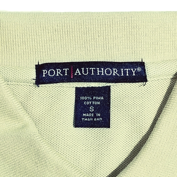 Fujifilm Embroidered Logo Mens Sand Pima Cotton Port Authority Polo Shirt Small - Picture 7 of 7